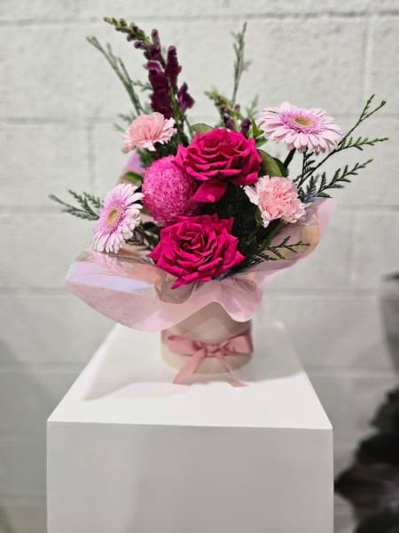 Berry Sweet - Hatbox Arrangement 